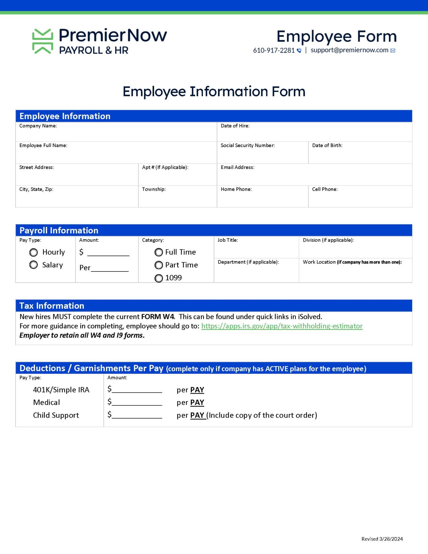 Employee Information